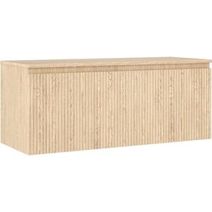 MEXEN/S Rivel koupelnová skříňka pod umyvadlo 120 cm s deskou, 1 šuplík, reliéf , dub 91A20-12047-1-BFC81 obraz