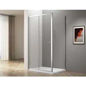 AQUALINE UGGA obdélníkový sprchový kout 1400x800, čiré sklo ATS140-01 obraz