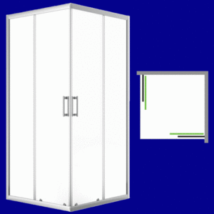 Laveo Desna čtvercový sprchový kout 90x90 cm JKD_096K obraz