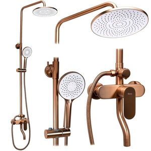 REA Sprchový set DROP Brush Copper REA-P7064 obraz