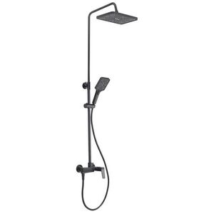 AQUALINE FLERY sprchový/vanový sloup s pákovou baterií, otočné ramínko, gun metal FY690GM obraz