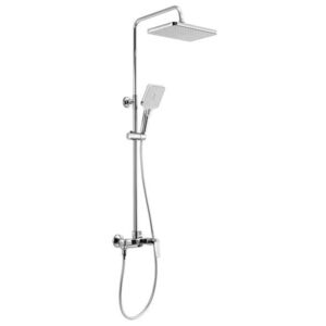 AQUALINE FLERY sprchový/vanový sloup s pákovou baterií, otočné ramínko, chrom FY690 obraz