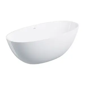 OMNIRES Shell m+ vana volně stojící s přepadem, 160 x 75 cm, bílý lesk; SHELLWWZPBP obraz