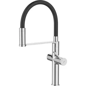 INVENA Dřezová baterie s filtrem PERISA chrom / černá BZ-51-F08-V obraz