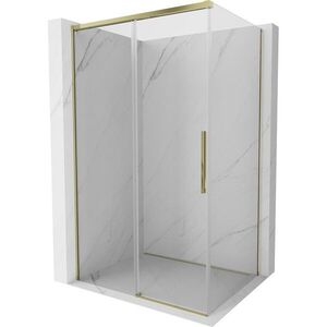 MEXEN/S Rox sprchový kout posuvný 115 x 85, transparent, zlato 8C2-115-085-50-00 obraz
