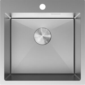 MEXEN Solix ocelový dřez 1-bowl 500 x 500 mm, nerez 6407501000-01 obraz