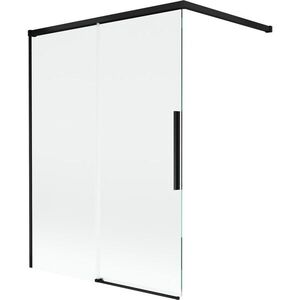 MEXEN/S Rox vanová zástěna 2-křídlová posuvná 120 x 150, transparent, černá 8C9-120-003-70-00 obraz