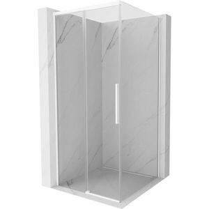 MEXEN/S Rox sprchový kout posuvný 100 x 100, transparent, bílá 8C2-100-100-20-00 obraz