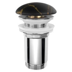 SAPHO Umyvadlová výpust 5/4“, click-clack, keramická zátka, 10-50, portoro mramor AR900PT obraz