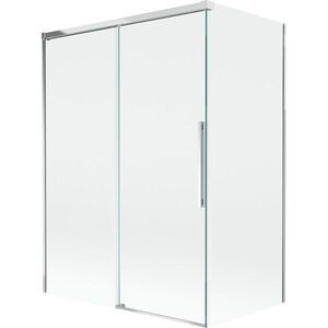 MEXEN/S Rox vanová zástěna 2-křídlová posuvná 120 + 70 x 150, transparent, chrom 8C9-120-070-01-00 obraz