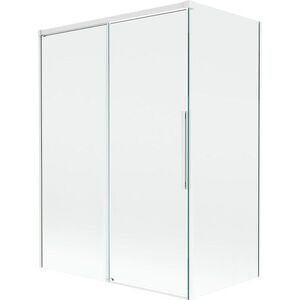 MEXEN/S Rox vanová zástěna 2-křídlová posuvná 120 + 70 x 150, transparent, bílá 8C9-120-070-20-00 obraz