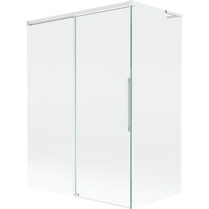 MEXEN/S Rox L vanová zástěna 2-křídlová posuvná 120 + 70 x 150, transparent, bílá 8C9L-120-070-20-00 obraz