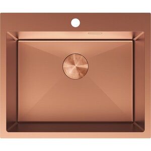 MEXEN Solix ocelový dřez 1-bowl 600 x 500 mm, měď 6408601000-65 obraz