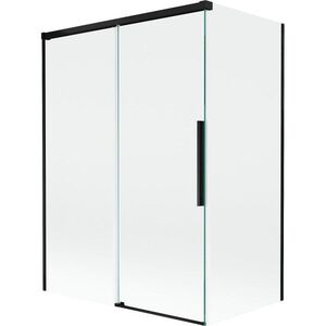 MEXEN/S Rox vanová zástěna 2-křídlová posuvná 120 + 70 x 150, transparent, černá 8C9-120-070-70-00 obraz