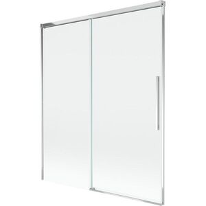 MEXEN/S Rox vanová zástěna 2-křídlová posuvná 140 x 150, transparent, chrom 8C9-140-001-01-00 obraz