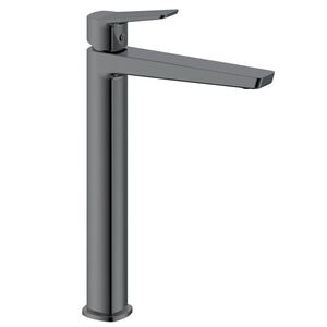 AQUALINE FLERY stojánková umyvadlová baterie vysoká, gun metal FY006GM obraz