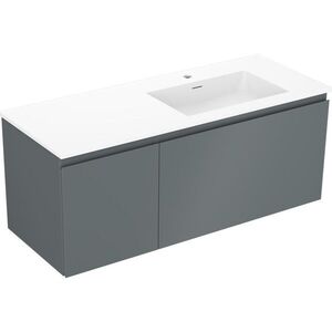 MEXEN/S Orio koupelnová skříňka 120 cm s umyvadlem Otis pravá, 1S, 1D, grafit mat/bílá mat 91A13-12047-3-BBFF66-W18P01 obraz