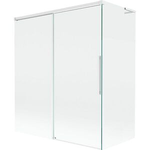 MEXEN/S Rox L vanová zástěna 2-křídlová posuvná 140 + 70 x 150, transparent, bílá 8C9L-140-070-20-00 obraz