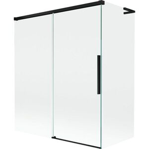 MEXEN/S Rox L vanová zástěna 2-křídlová posuvná 140 + 70 x 150, transparent, černá 8C9L-140-070-70-00 obraz