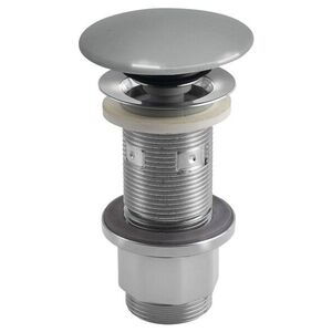 SAPHO Umyvadlová výpust 5/4“, click-clack, betonová zátka, 10-80, šedá pololesk AS917 obraz