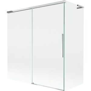MEXEN/S Rox L vanová zástěna 2-křídlová posuvná 150 + 70 x 150, transparent, chrom 8C9L-150-070-01-00 obraz