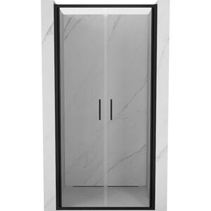 MEXEN Exo sprchové dveře křídlové120, transparent, černá 814-120-000-70-00 obraz