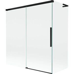 MEXEN/S Rox L vanová zástěna 2-křídlová posuvná 150 + 70 x 150, transparent, černá 8C9L-150-070-70-00 obraz