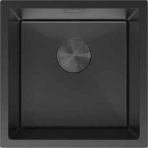 MEXEN Trixo ocelový dřez 1-bowl 440 x 440 mm, černá 6413441000-70 obraz