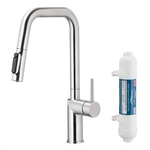 KFA Duero pure style pull-out bat. kuchyňská filtrující, nerezová ocel + filtr hydro+ 6623-312-22 obraz