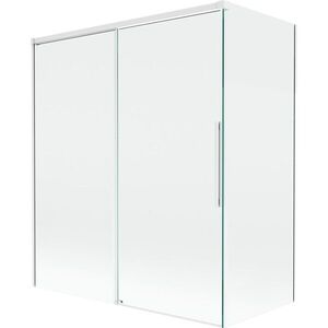 MEXEN/S Rox vanová zástěna 2-křídlová posuvná 140 + 70 x 150, transparent, bílá 8C9-140-070-20-00 obraz