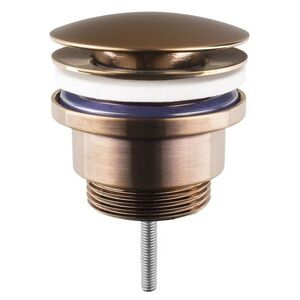 SAPHO Umyvadlová výpust 5/4“, click-clack, velká zátka, 10-55, měď mat CV1002PG obraz