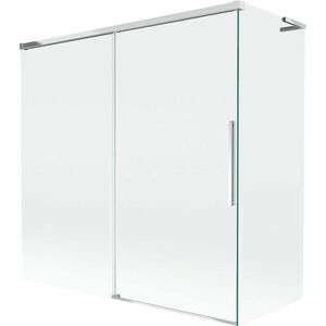MEXEN/S Rox L vanová zástěna 2-křídlová posuvná 160 + 75 x 150, transparent, chrom 8C9L-160-075-01-00 obraz