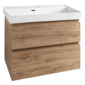 AQUALINE ALTAIR umyvadlová skříňka 76x60x37cm, dub emporio AI388 obraz