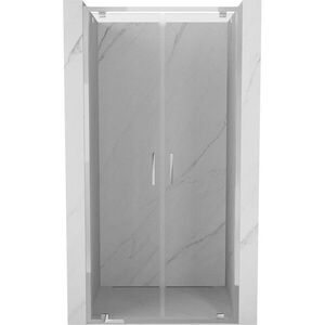 MEXEN Exo sprchové dveře křídlové120, transparent, chrom 8182-120-000-01-00 obraz