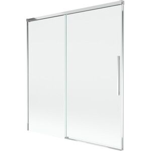 MEXEN/S Rox vanová zástěna 2-křídlová posuvná 150 x 150, transparent, chrom 8C9-150-001-01-00 obraz