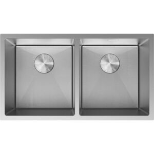 MEXEN Binox ocelový dřez 2-bowl 800 x 450 mm, nerez HC 6421802000-01HC obraz