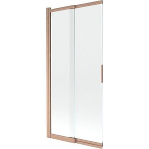 MEXEN Fox vanová zástěna 2-křídlová przesuwny 85 x 150, transparent, měď kartáčovaná 891-085-002-65-00 obraz