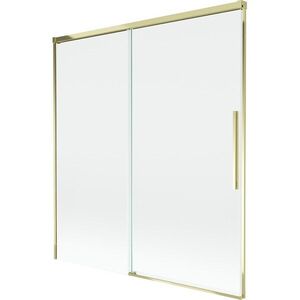 MEXEN/S Rox vanová zástěna 2-křídlová posuvná 150 x 150, transparent, zlatá 8C9-150-001-50-00 obraz