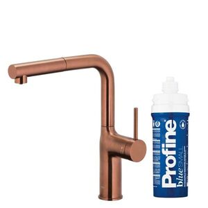 KFA Duero pure move pull-out bat. kuchyňská filtrující, broušené růžové zlato + filtr profine blue 6623-423-34 obraz