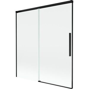 MEXEN/S Rox vanová zástěna 2-křídlová posuvná 150 x 150, transparent, černá 8C9-150-001-70-00 obraz