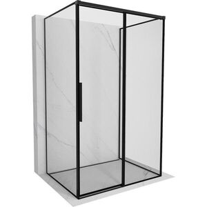 MEXEN/S Rox-3S sprchový kout 3 stěnný , posuvný pravá 125 x 90, černá okraj, černá 8C2-125-090-70-70-3S-P obraz