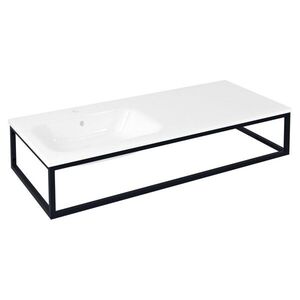 SAPHO SKA konzole pod umyvadlo/desku 119, 7x22x51cm, černá mat SKA820 obraz