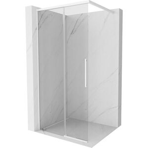 MEXEN/S Rox Sprchová zástěna WALK-IN 100 x 200, transparent 8 mm, bílá 8C2-100-003-20-00 obraz