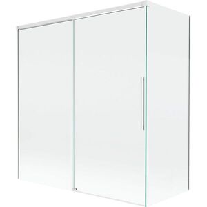 MEXEN/S Rox vanová zástěna 2-křídlová posuvná 150 + 70 x 150, transparent, bílá 8C9-150-070-20-00 obraz