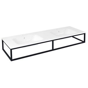 SAPHO SKA konzole pod umyvadlo/desku 160x22x51cm, černá mat SKA860 obraz