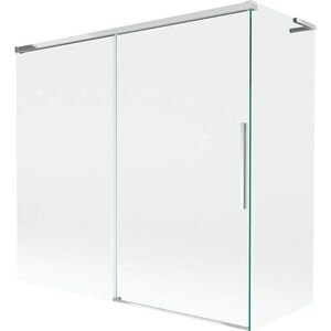 MEXEN/S Rox L vanová zástěna 2-křídlová posuvná 170 + 80 x 150, transparent, chrom 8C9L-170-080-01-00 obraz