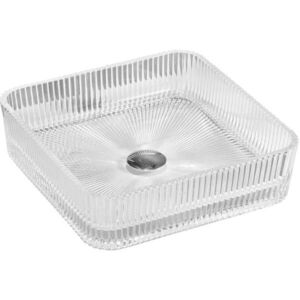 MEXEN Nira skleněné umyvadlo na desku 39 x 39, transparent 24203900 obraz