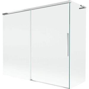 MEXEN/S Rox L vanová zástěna 2-křídlová posuvná 180 + 90 x 150, transparent, chrom 8C9L-180-090-01-00 obraz
