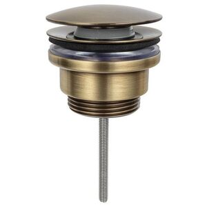 SAPHO Umyvadlová výpust 5/4“, click-clack, velká zátka, 5-65, bronz CV1110BR obraz