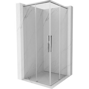 MEXEN/S Rox Duo sprchový kout posuvný 80 x 80, transparent, chrom 8C2D-080-080-01-00 obraz